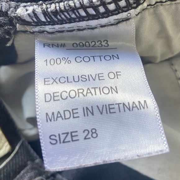 Fog Essentials Fear of God Ankle Zip Skinny Faded Denim Jeans - Size 28 - Picture 9 of 13